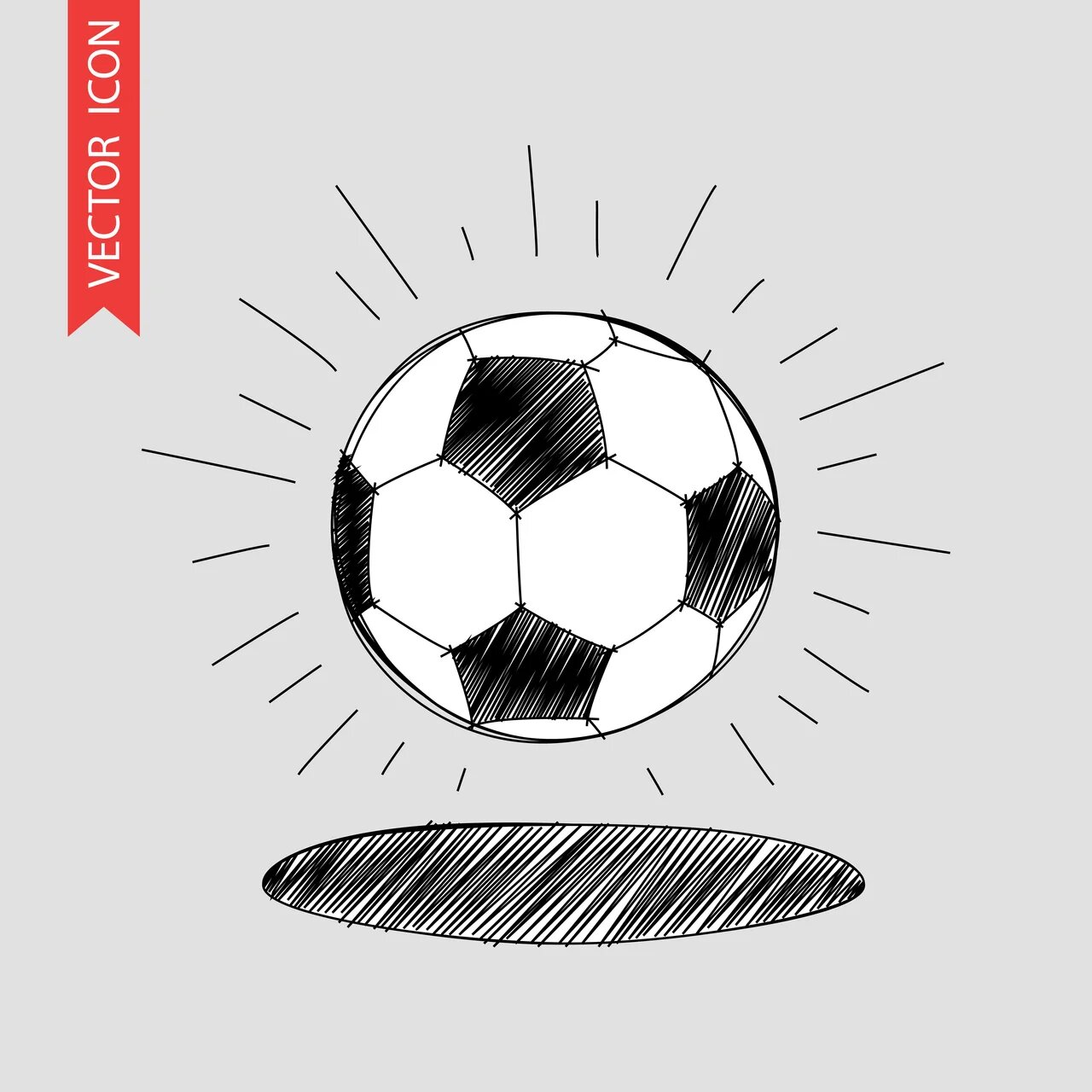 Значок футбол как его нарисовать